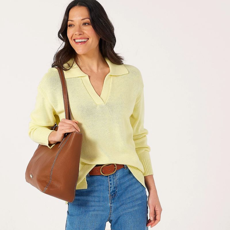 Ruth Langsford Cotton Rich Collared Jumper