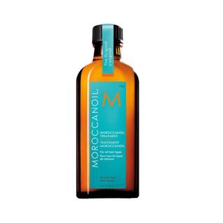 a packshot of moroccanoil hair treatment