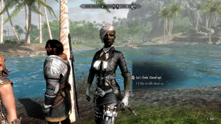 Skyrim Companion Brynn from the Warden of the Coast followers mod