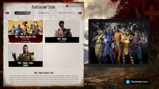Mortal Kombat 1 unlockables Store Packs