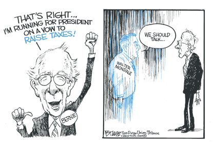 
Political Cartoon U.S. Bernie 2016