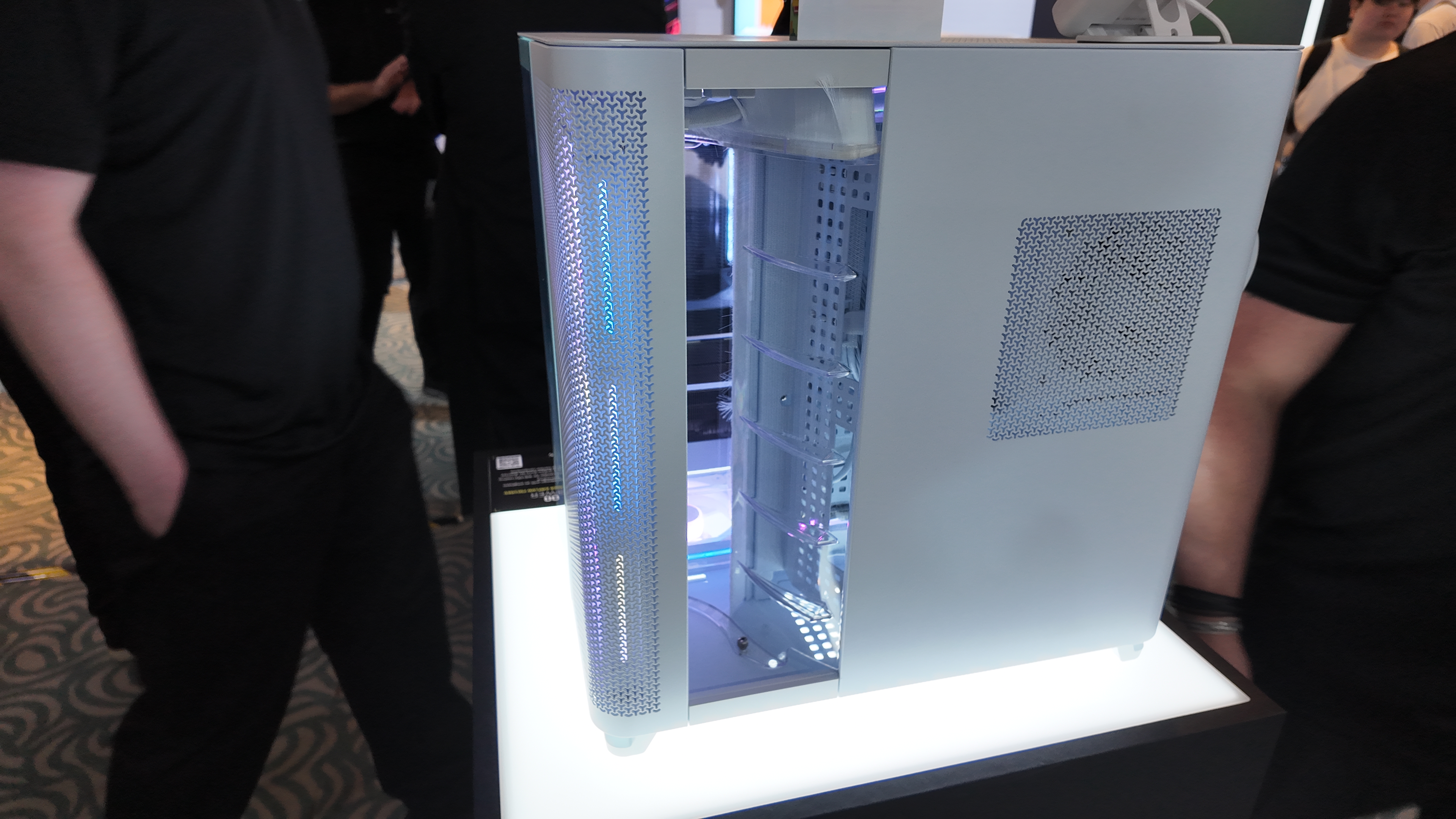 A Corsair Air 5400 PC case at Computex 2025.