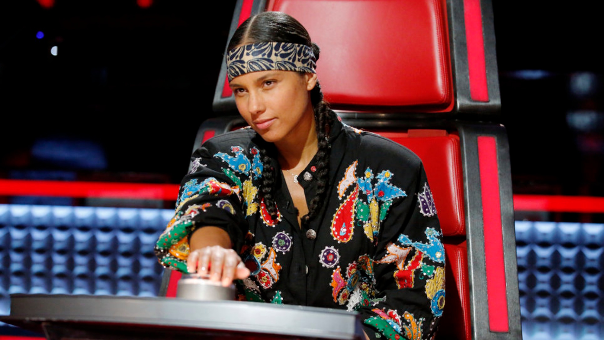 Former The Voice coach Alicia Keys is shown.