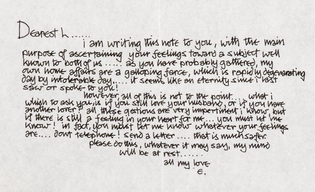 Eric Clapton's love letter to seduce Pattie Boyd when she was married ...