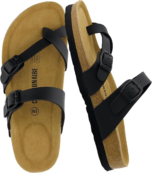 Cushionaire, Luna Cork Footbed Sandals (Were $50) 