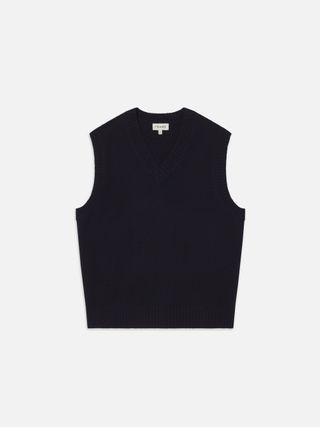 Cashmere Vest -- Navy