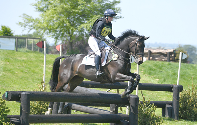 Piggy French riding EMERALD JONNY in CIC * Section B, during the Fairfax &amp;amp; Favour Rockingham International Horse Trials in the parkland of Rocking Castle near Corby in the county of Northamptonshire in the UK on 19th May 2018