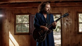 Jim James with signature Gibson ES-335