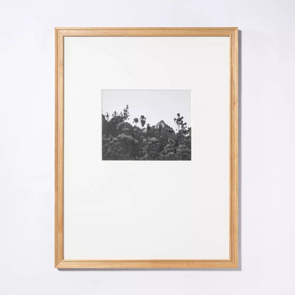 Matted Gallery Frame Natural Wood 