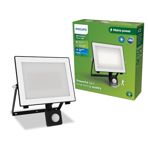 Philips Lois Outdoor Floodlight With Motion Sensor, Black