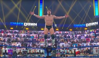 Daniel Bryan up on the top rope SmackDown Fox