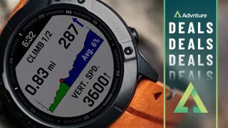 Garmin 6 x蓝宝石与橙色乐队