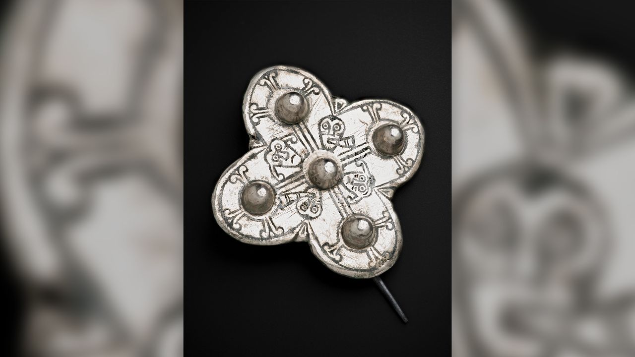 A quatrefoil (four-leafed) brooch from the Galloway Hoard