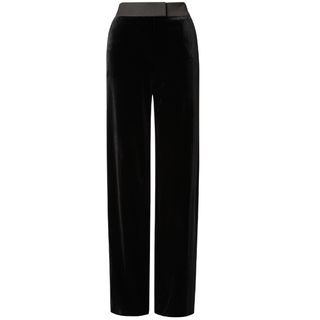 black velvet tux trousers