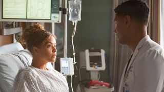 Antonia Thomas and Chuku Modu in The Good Doctor