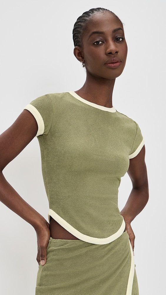 The Line by K Lavi Terry Tee