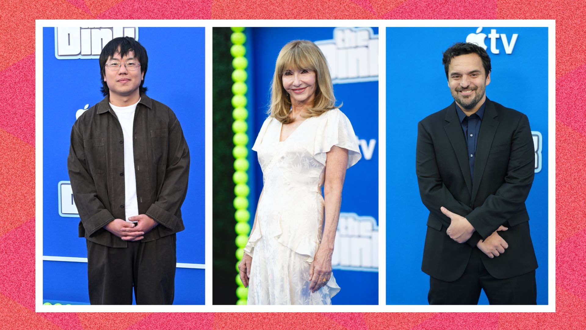 an image of Aaron Chen, Mary Steenburgen, and Jake Johnson at The Dink premiere in LA
