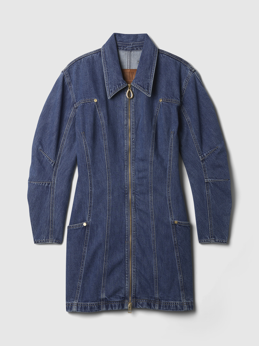 Gap x Cult Gaia, Barrel denim mini dress