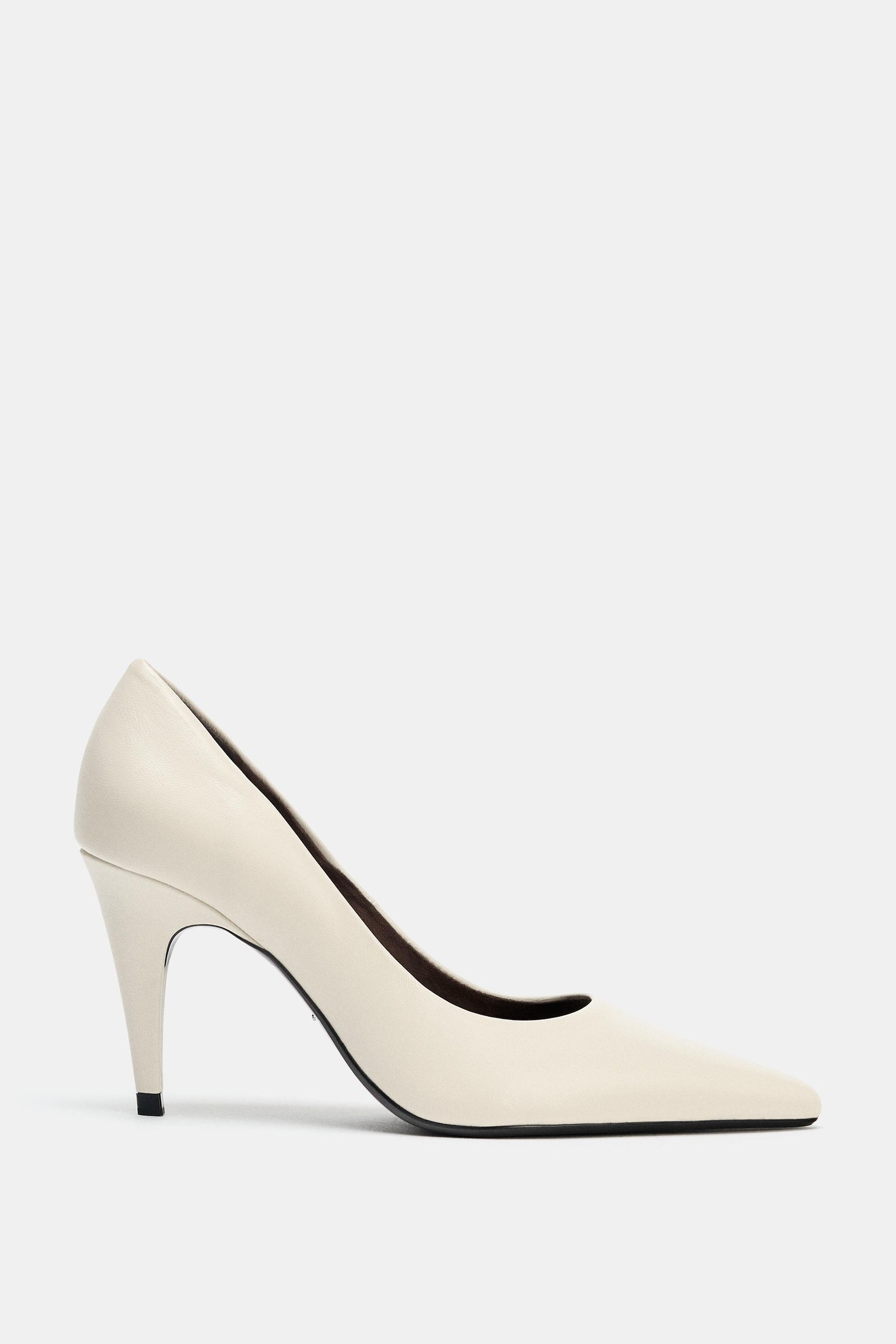 Leather High-Heel Shoes