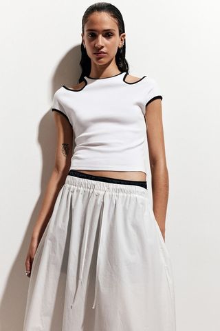 Cut-Out Crop Top