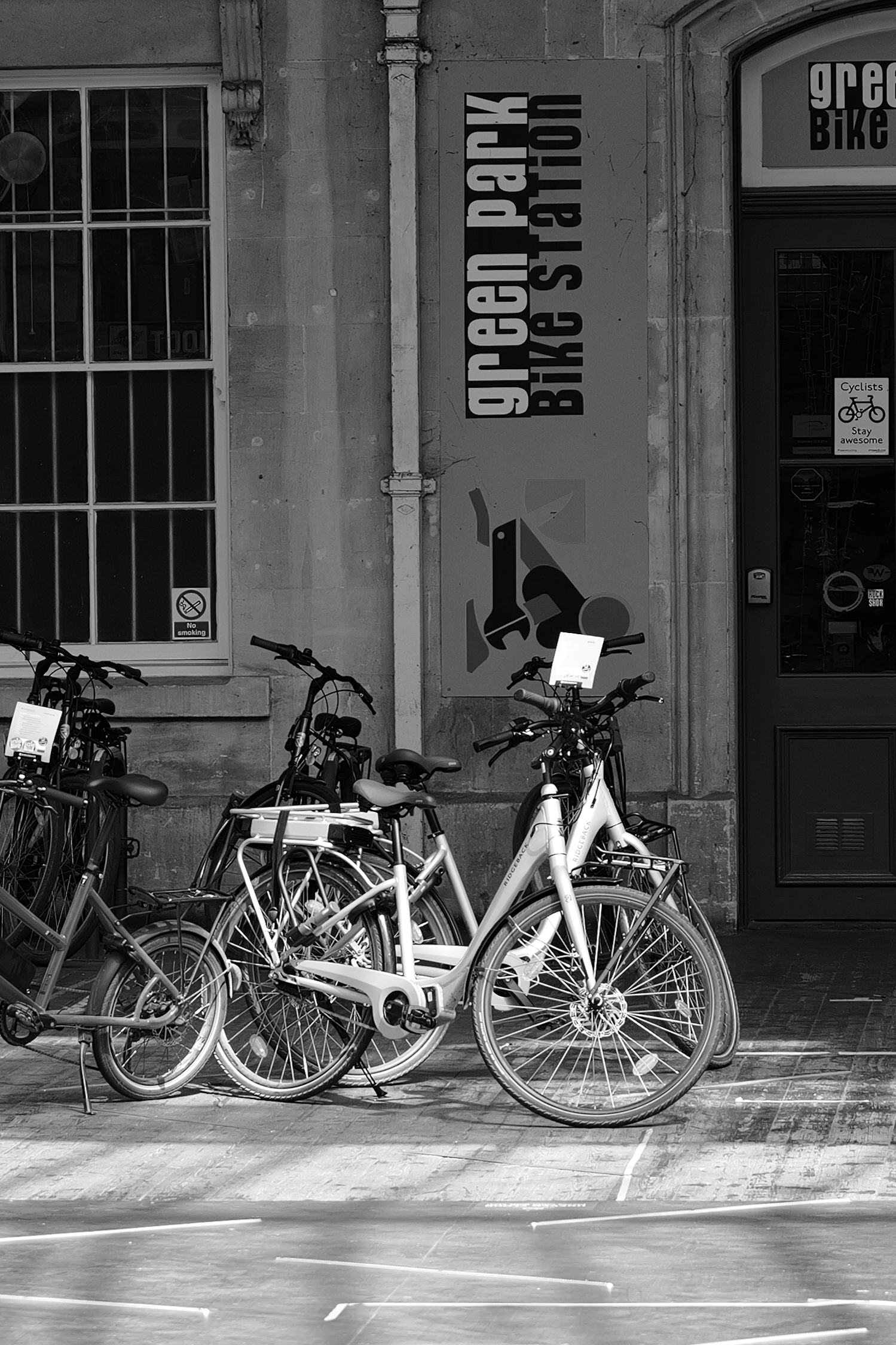 A photo of bikes taken on a Leica Q3 43 camera
