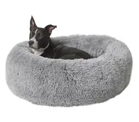 Frisco Eyelash Round Dog Bed