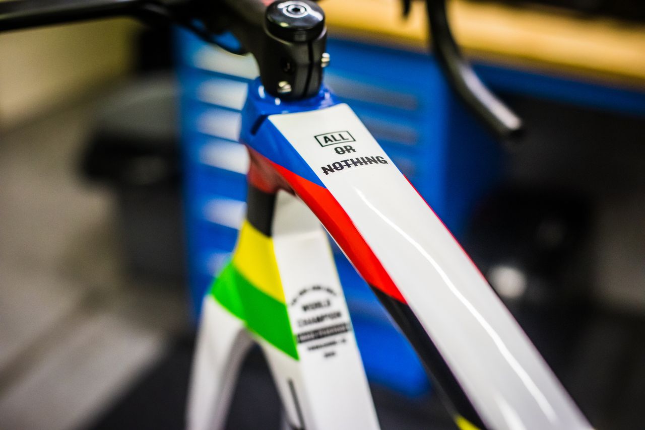 Mads Pedersen's World Champion Trek Madone