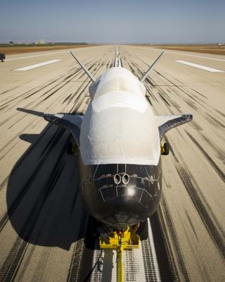 Air Force's X-37B Orbital Test Vehicle 2 after landing on June 16, 2012.