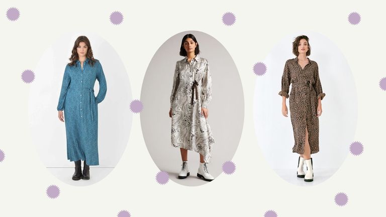 flattering shirt dress