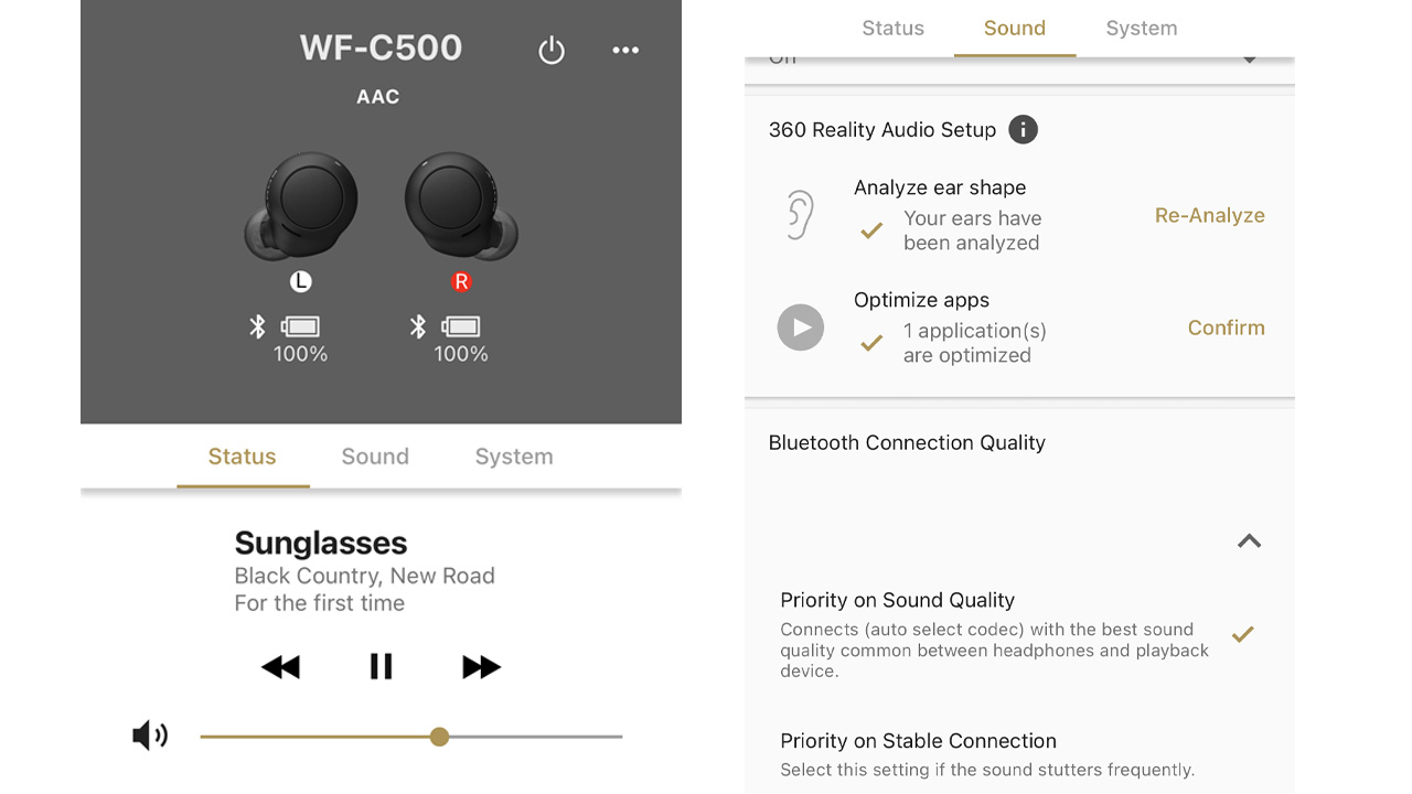 the sony headphones connect app