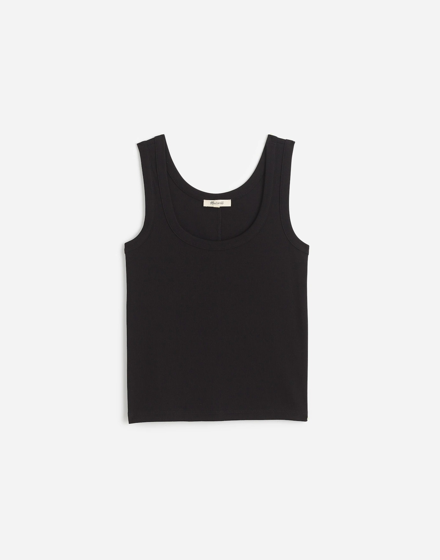 Madewell, (re)generative Cotton Ribbed Scoopneck Tank