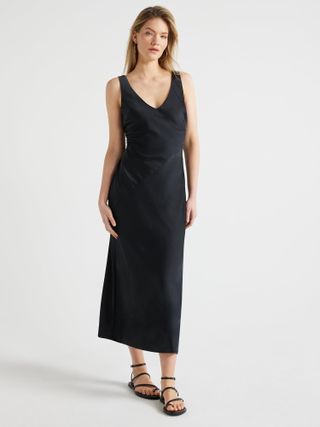 Scoop Women's V-Neck Slip Dress, Sizes Xs-Xxl