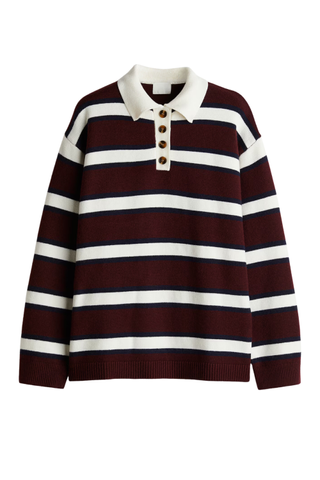 Fine-Knit Polo Shirt