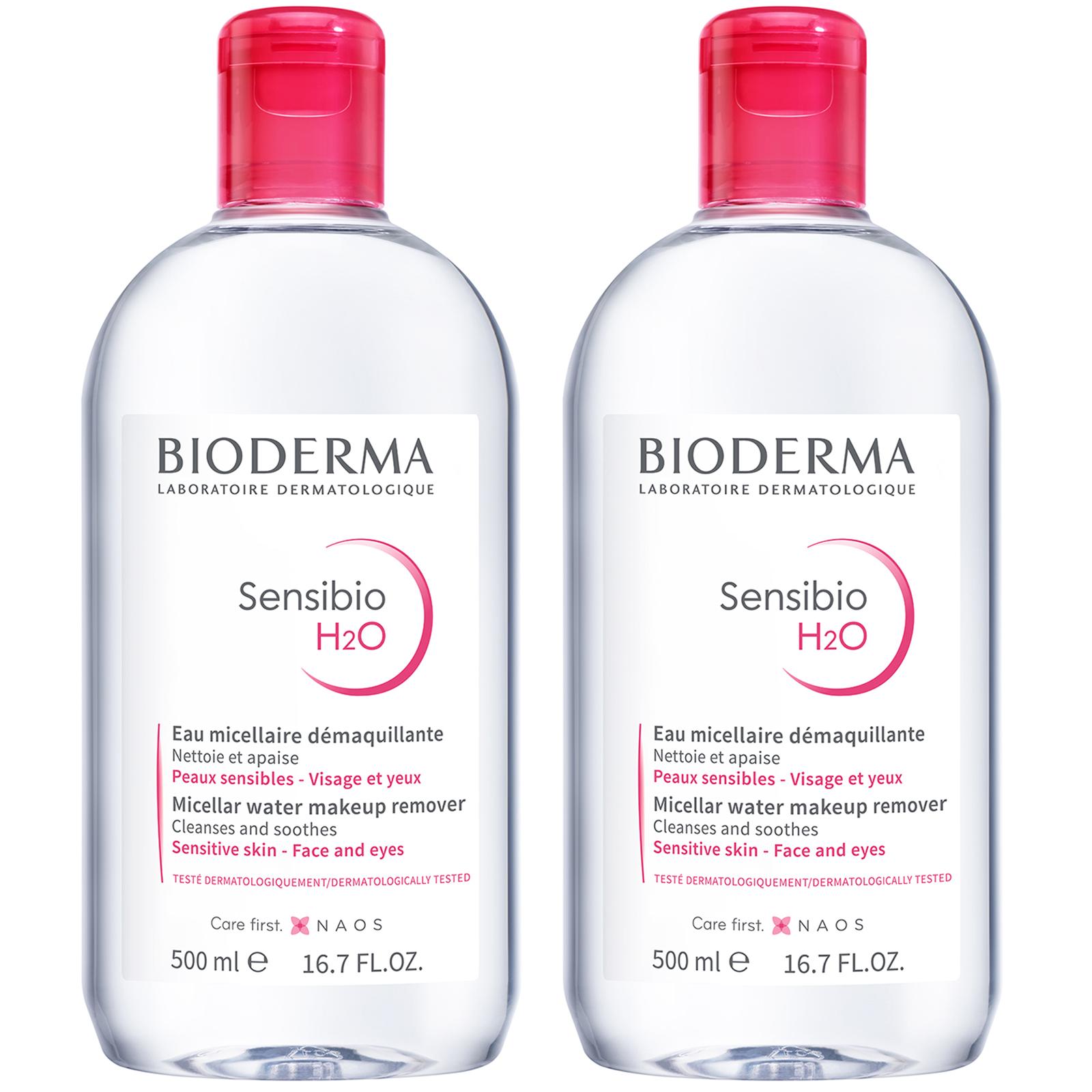 Bioderma Sensibio H2o Micellar Water Duo 16.9 Oz (worth $40.00)
