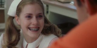 Amy Adams with braces in Catch Me If You Can