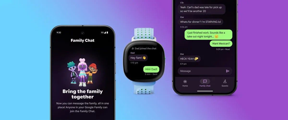 Google is rolling out "Family Chat" to keep families engaged on the Fitbit Ace LTE.