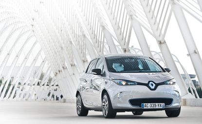 Front view of the Renault Zoe