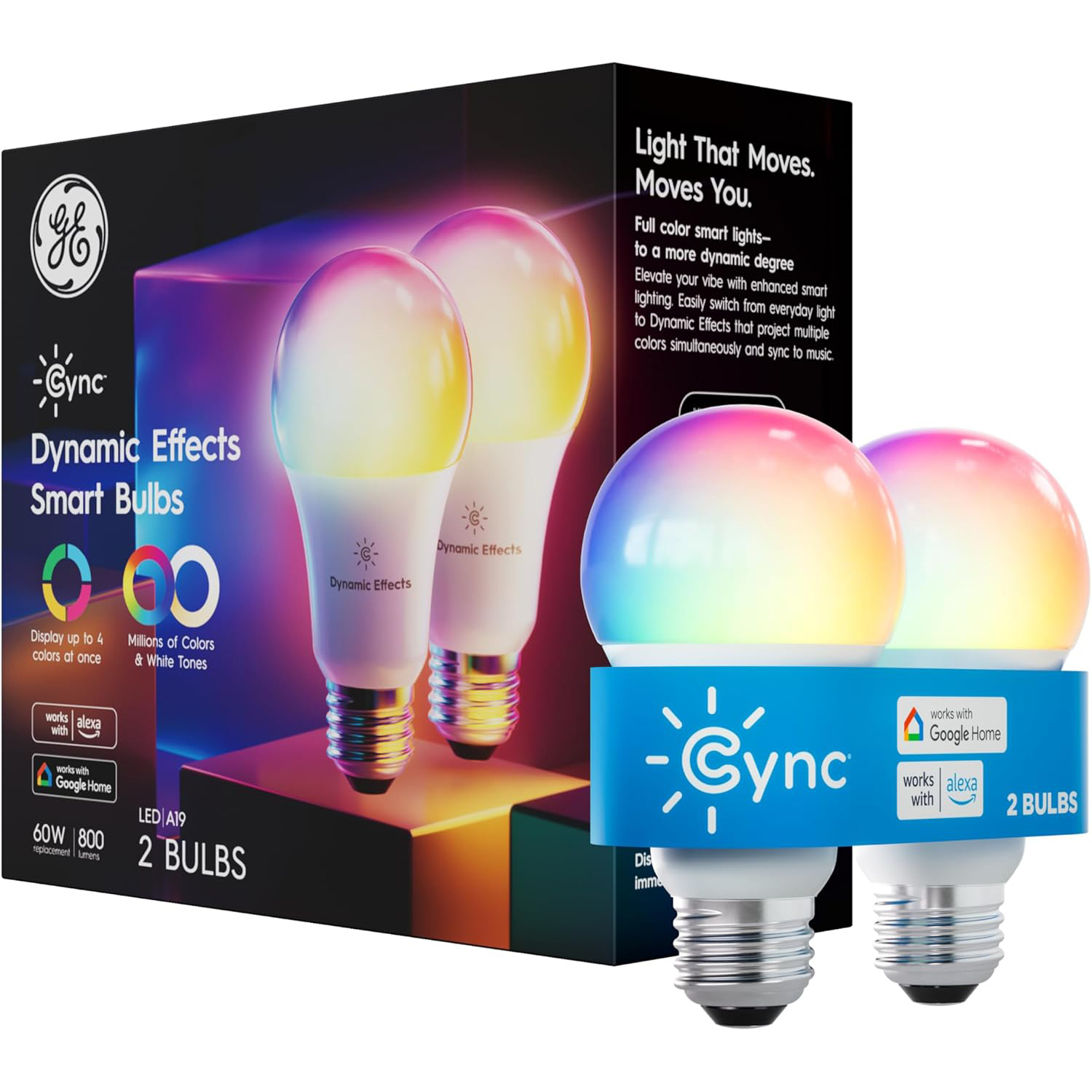 GE Cync Lighting Dynamic Effects Smart Bulb