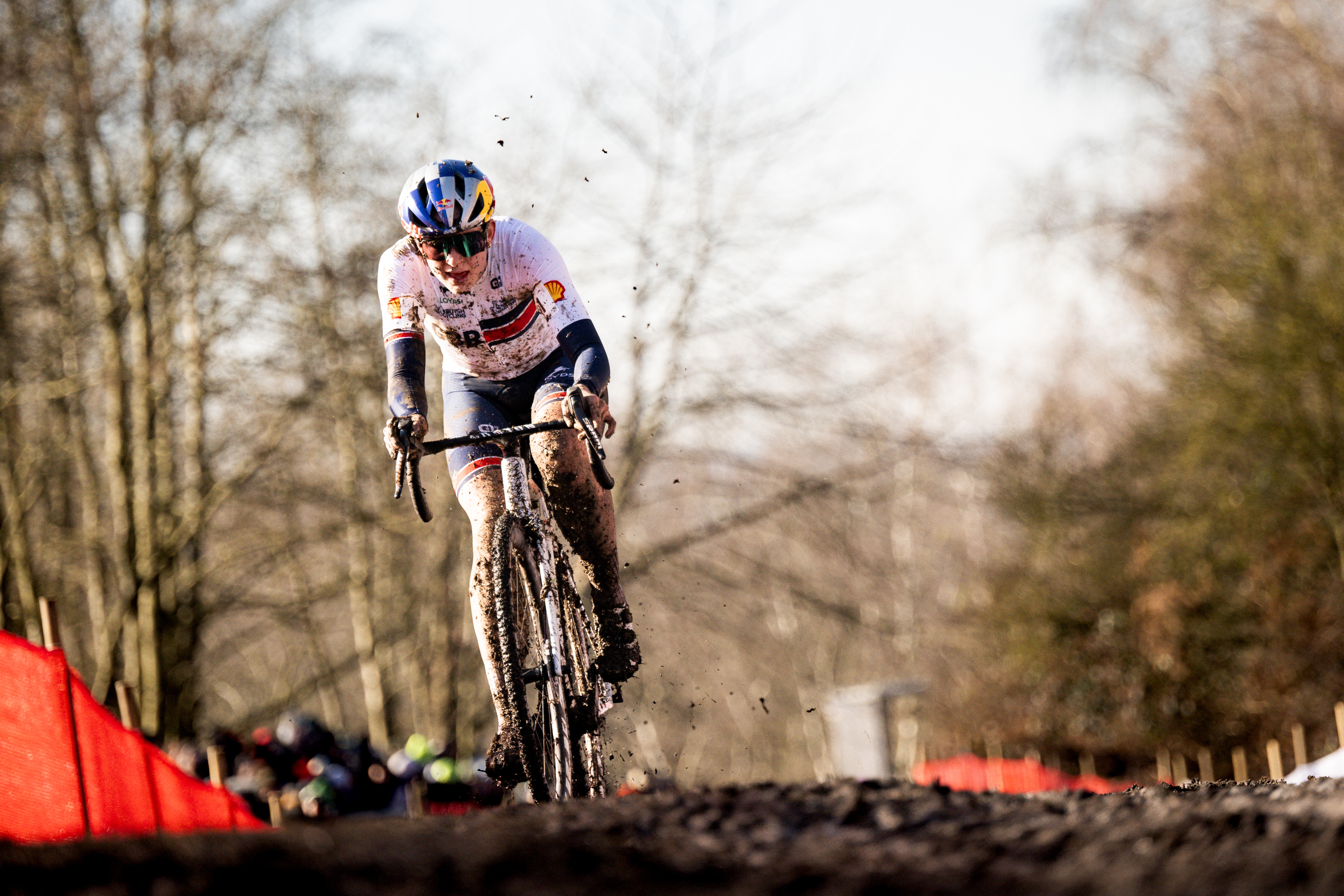 Zoe Bäckstedt rides at the CX Worlds