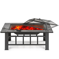 IKAYAA Fire Pit with BBQ Grill Shelf: £99.99 £89.99 (save £10) | Amazon