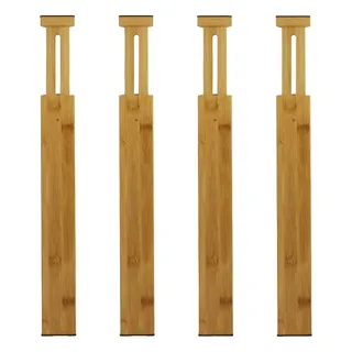 Lakeland Bamboo Drawer Dividers Set of 4