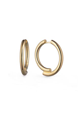 Chaos 14kt Gold Vermeil Hoop Earrings