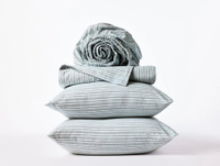 Organic Crinkled Percale Sheet Set: was $168 now $134 @ Coyuchi