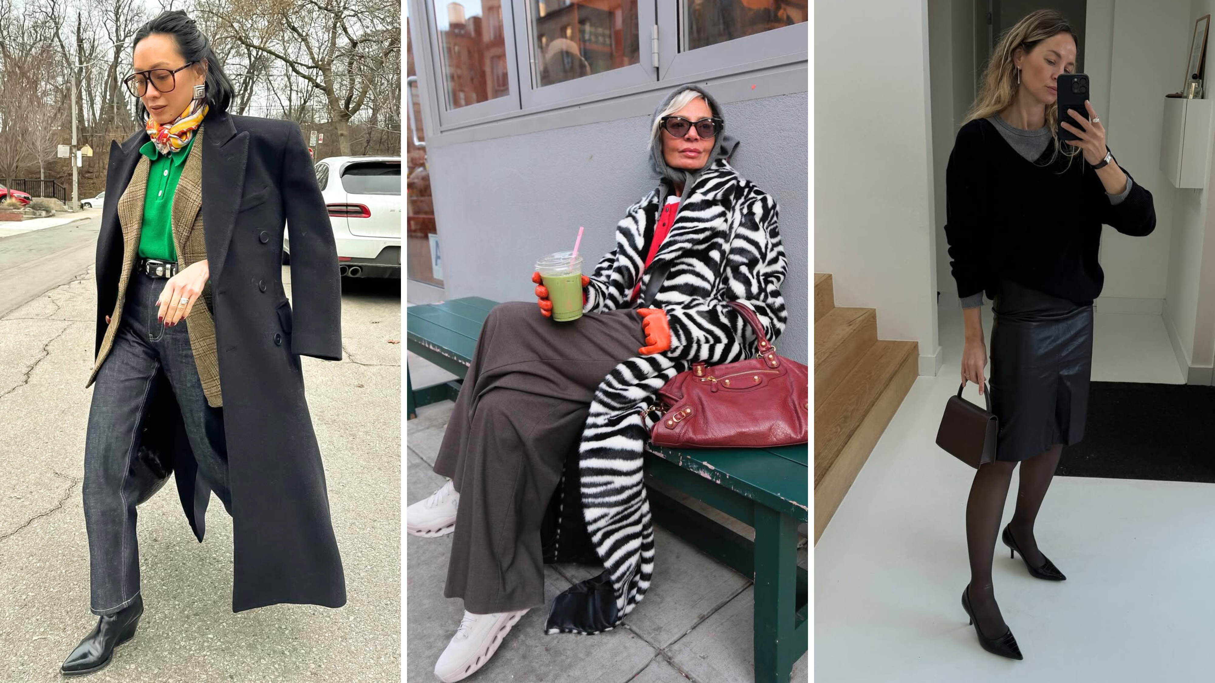 @lisaingmarinelli, @greceghanem, @anoukyve wear layered outfits