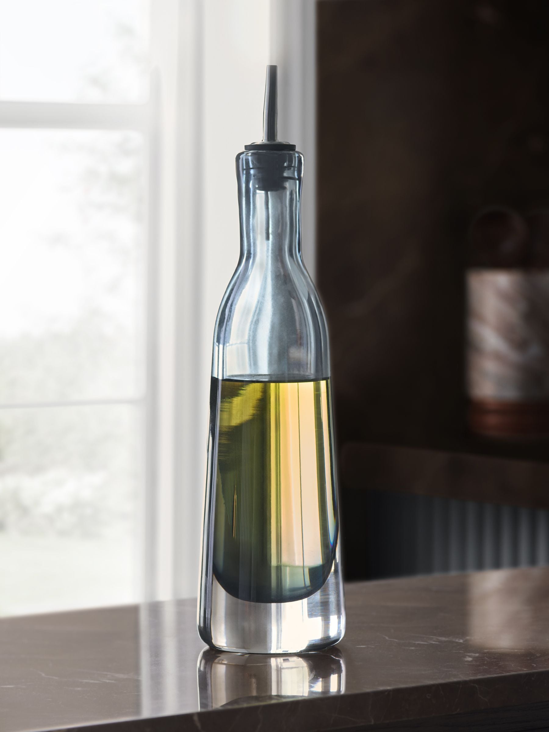 Grey Glass N. Premium Oil Bottle
