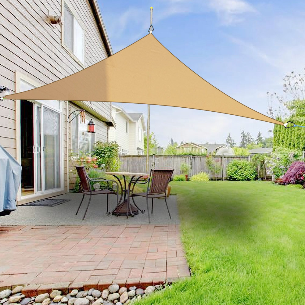 Dakota Fields Drummans 2m X 2m X 2m Triangular Sun Shade Sail &amp;amp; Reviews | Wayfair.co.uk