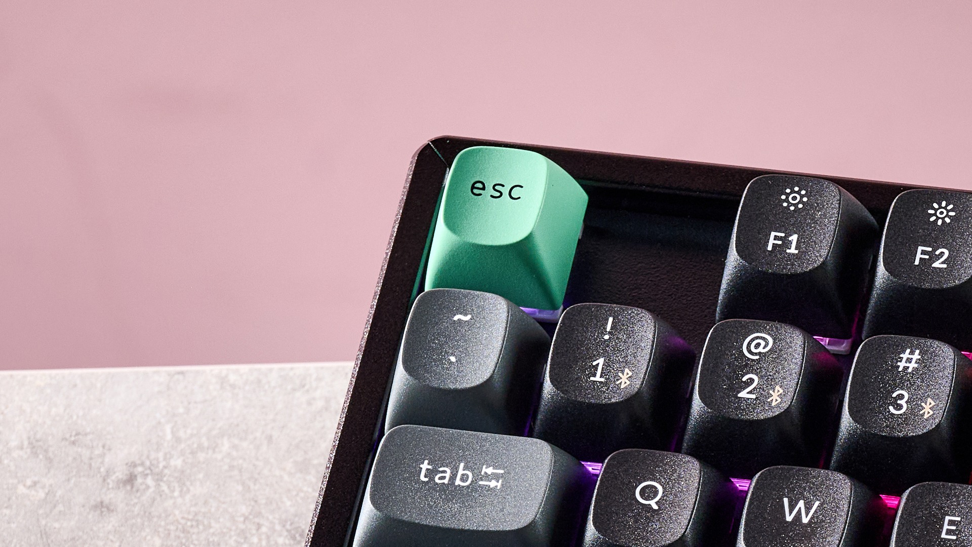 Close-up of Keychron K8 Ultra 8K