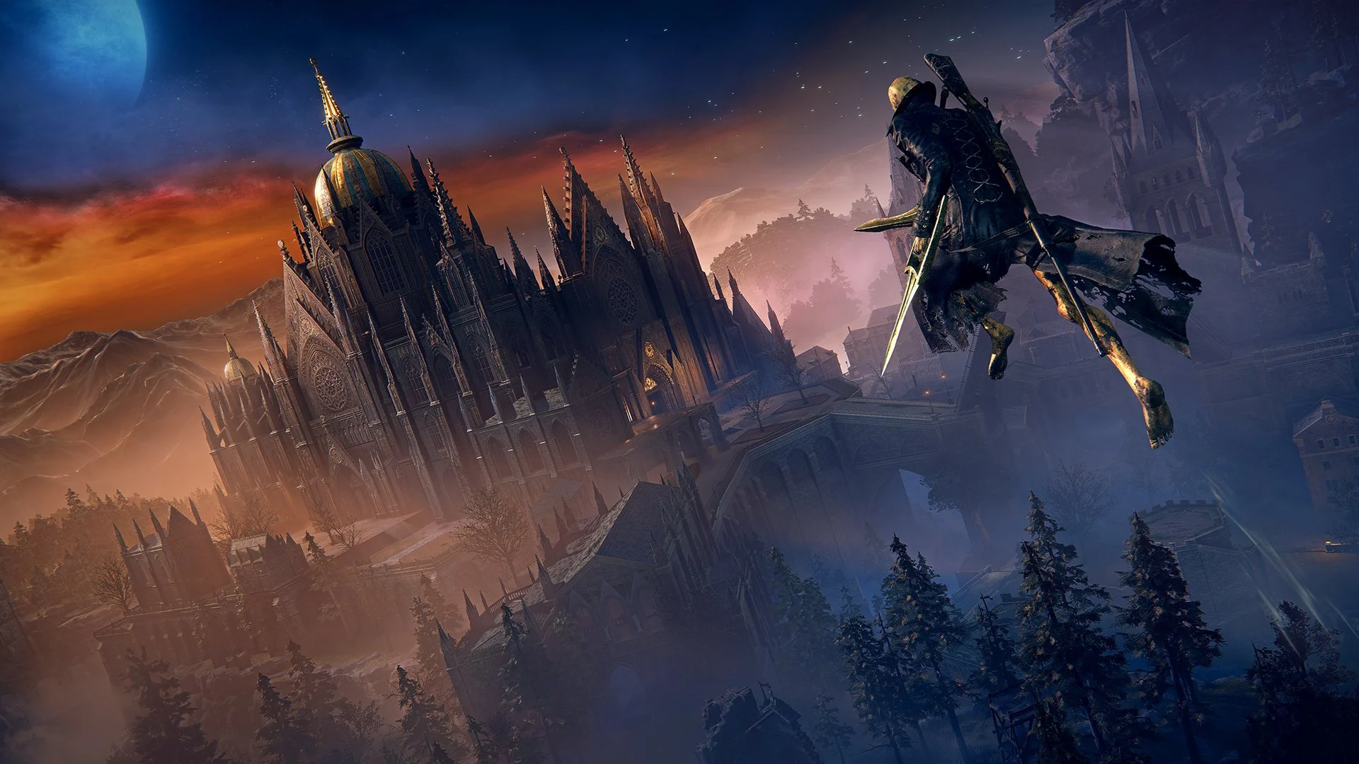Screens of a Nintendo Switch 2 gothic horror game