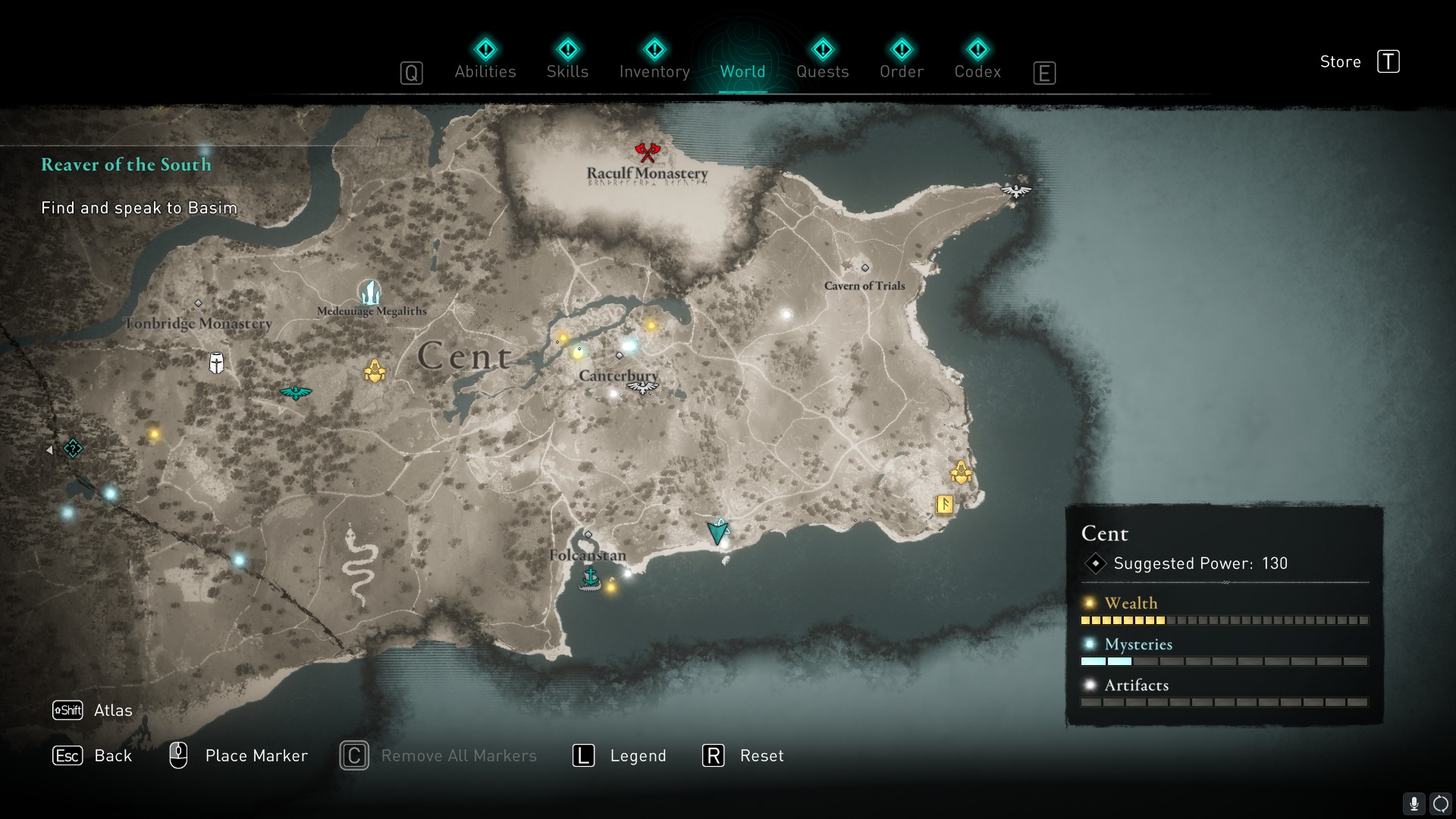 AC Valhalla Cent treasure hoard map locations