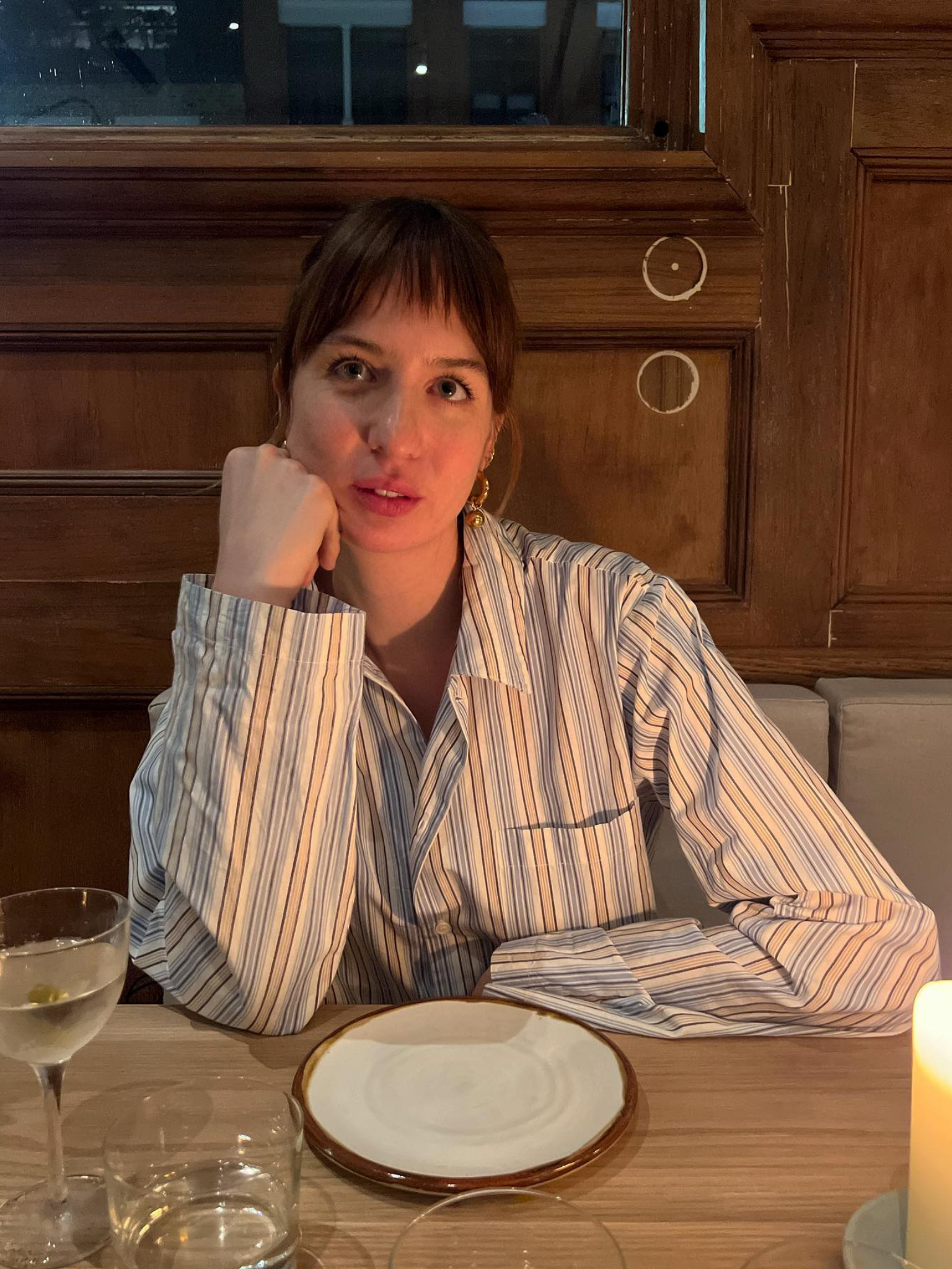 Lizzy Hadfield with a choppy fringe